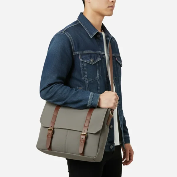 bag canvas gray classic model right