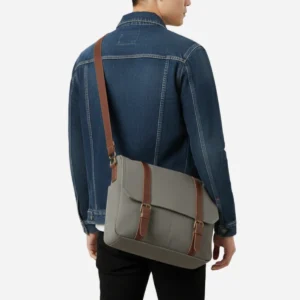 bag canvas gray classic model side