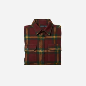 flanel red folded