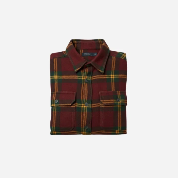 flanel red folded