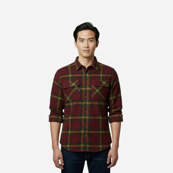 flanel red front