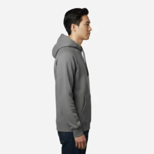 hoodie gray light model left