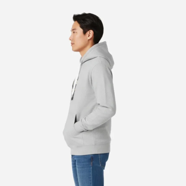 hoodie ninja gray model side
