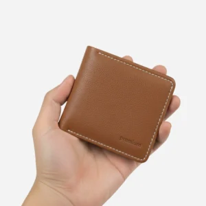 leather wallet classic model hand