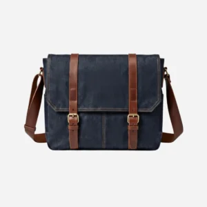 messenger bag denim front