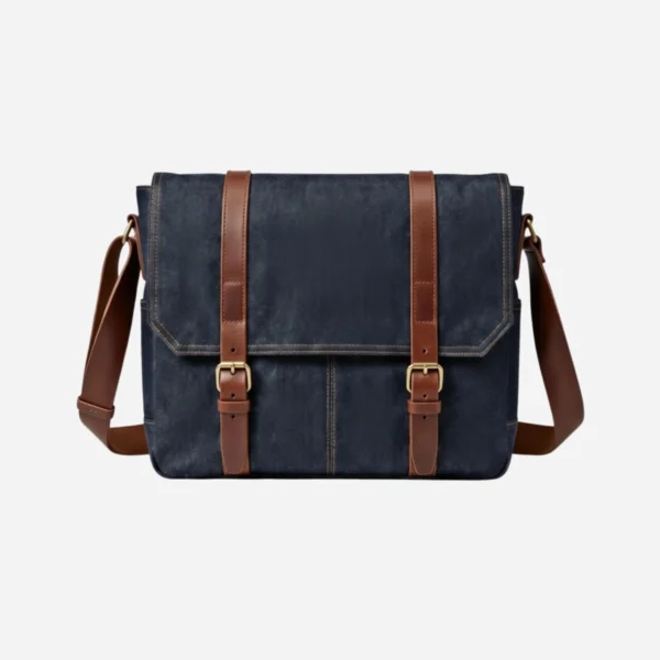messenger bag denim front