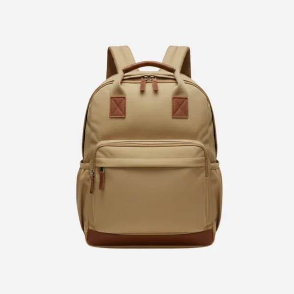 rangsel bag canvas light brown front