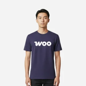 t shirt casual woo logo front