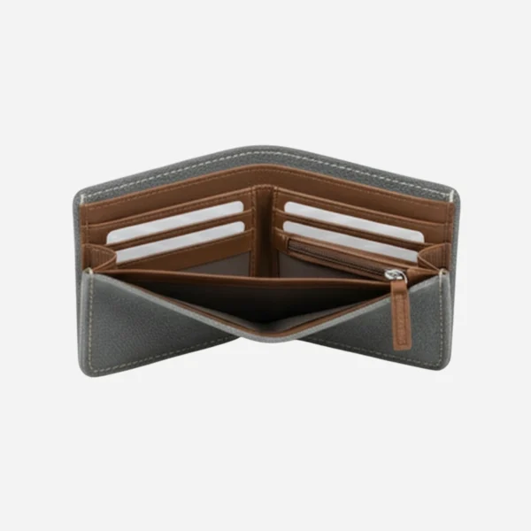 wallet canvas light gray open